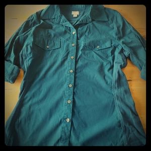 Converse One Star Navy Blue Button Up